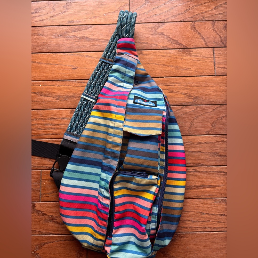 Kavu Multicolor Striped Sling Bag